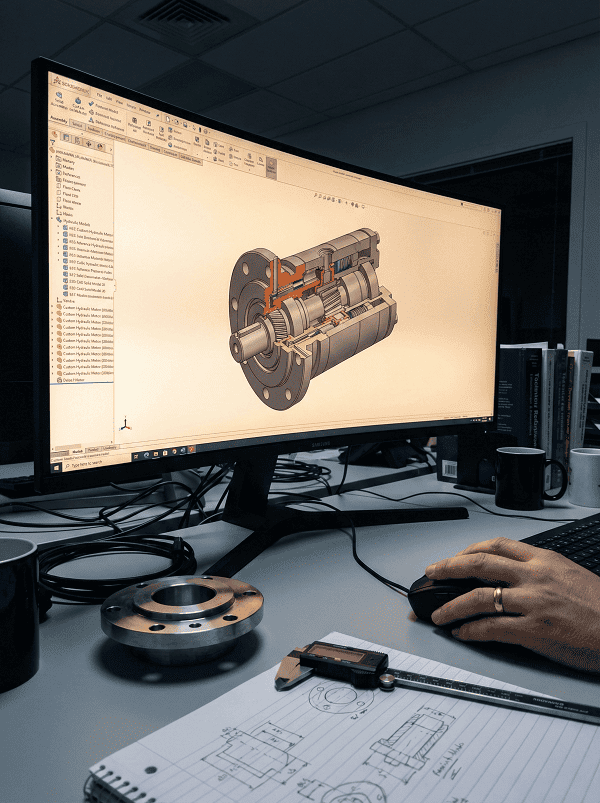 hydraulic motor CAD Modeling hydraulic motor CAD Modeling