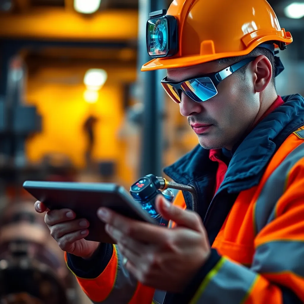 IoT sensors integrated into hydraulic systems for real-time predictive maintenance in port operations.